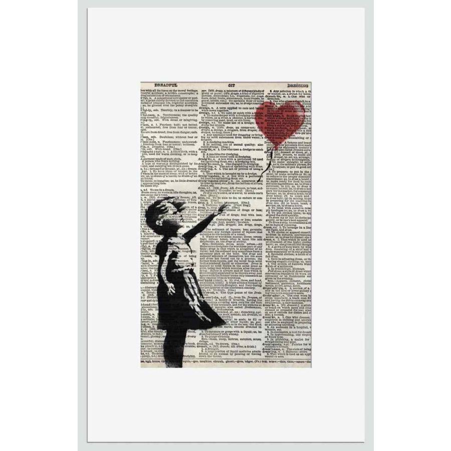 人気!Dictionary frames【Banksy×バンクシー】辞書/辞典/フレームなし/ストリートアート/デザイン/白/ホワイト/マット付のみ/white-3 | 