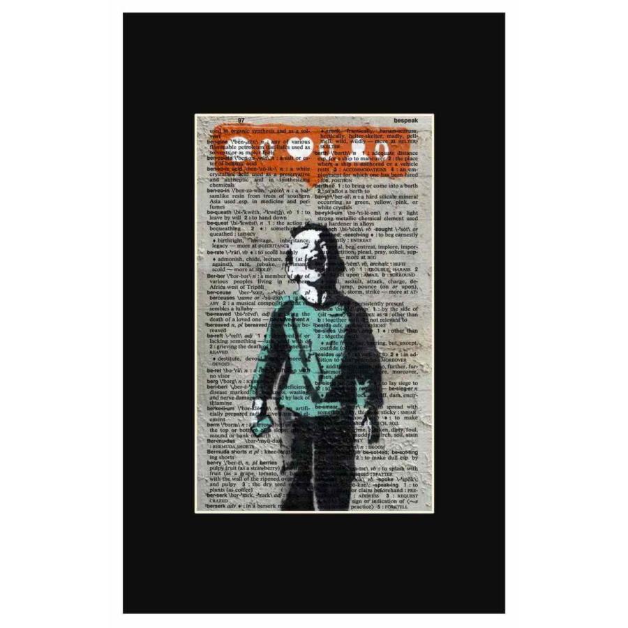人気!Dictionary frames【Banksy×バンクシー】辞書/辞典/フレームなし/ストリートアート/デザイン/黒/ブラック/マット付のみ/black-1 | 