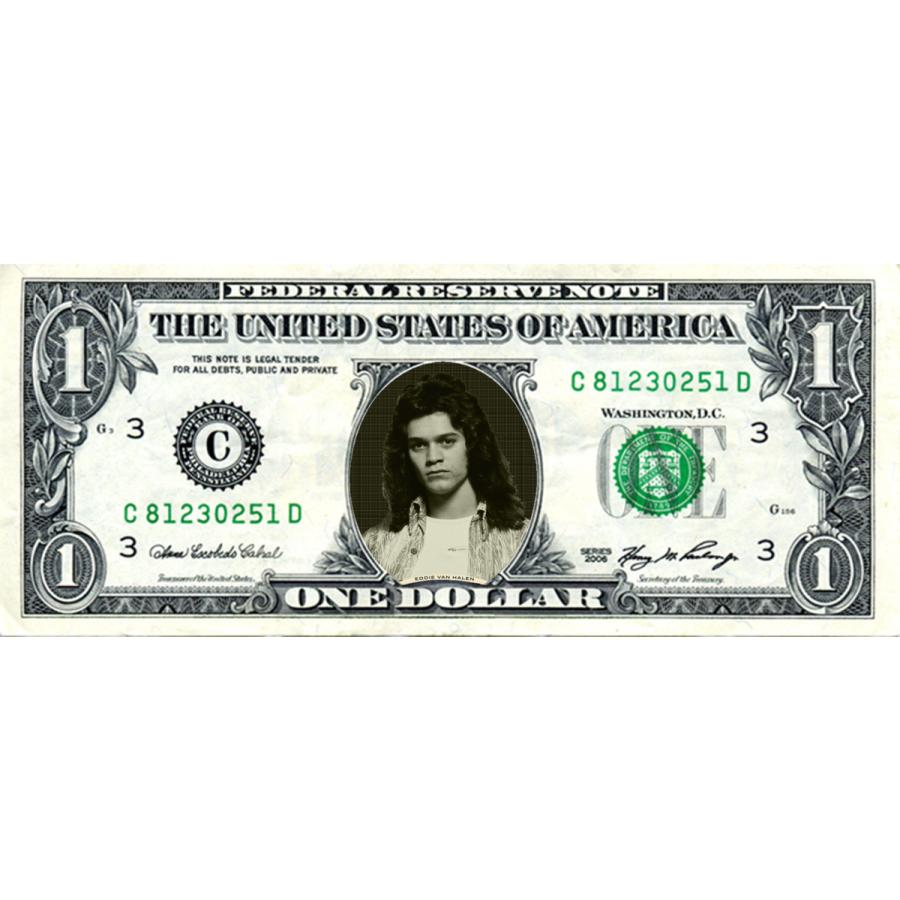人気ロックバンド!Edward Van Halen /エドワード・ヴァン・ヘイレン/エディ/ギター/ギタリスト/本物米国公認1ドル札紙幣-1 :  World Trade Center Store - 通販 - Yahoo!ショッピング
