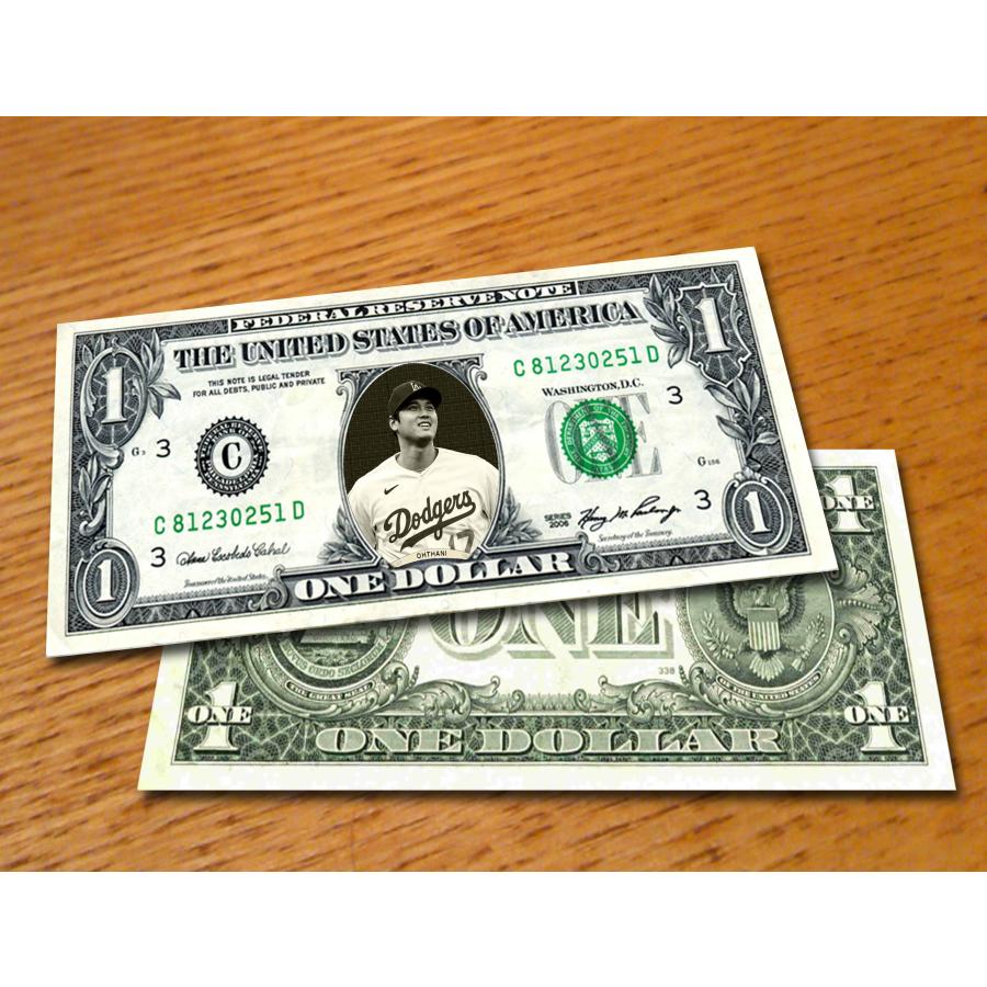 MLB ロサンゼルス・ドジャース 【 大谷翔平 】プロ野球選手/本物米国公認1ドル札紙幣-15 : World Trade Center Store  - 通販 - Yahoo!ショッピング