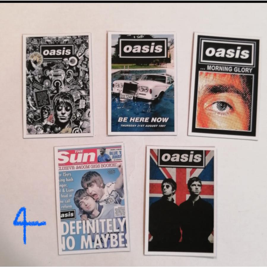 オアシス Oasis 5個セット マグネット Magnet ミニポスター ロック