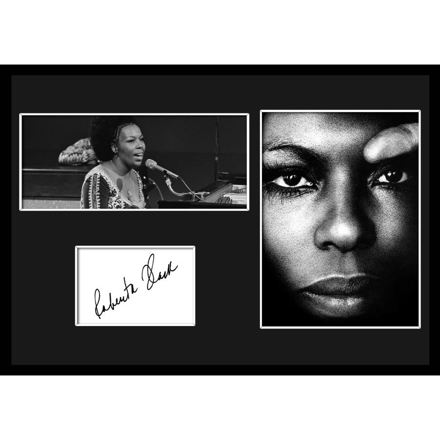 ロバータフラッグの直筆サイン入りフォトフレームです 10種類!Roberta Flack/ロバータ・フラック/サインプリント&証明書付き