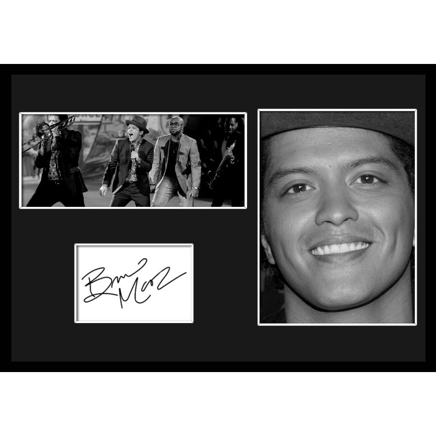 ブルーノマーズ　サイン 10種類!Bruno Mars/ブルーノ・マーズ/サインプリント&証明書付き
