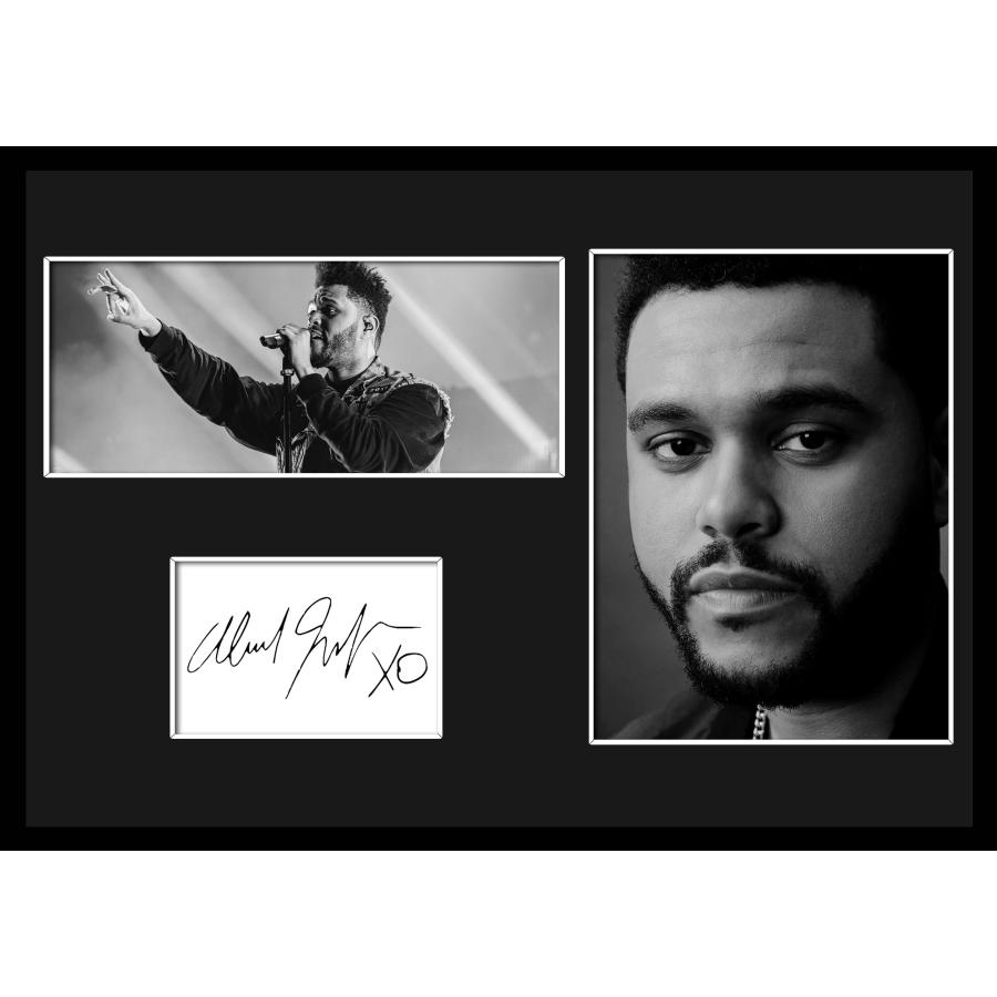 10種類!The Weeknd/ザ・ウィークエンド/サインプリント&証明書付きフレーム/BW/モノクロ/ディスプレイ (1-3W ...