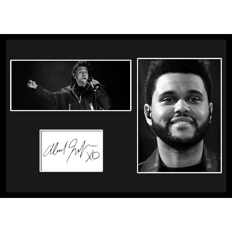 10種類!The Weeknd/ザ・ウィークエンド/サインプリント&証明書付きフレーム/BW/モノクロ/ディスプレイ (7-3W ...
