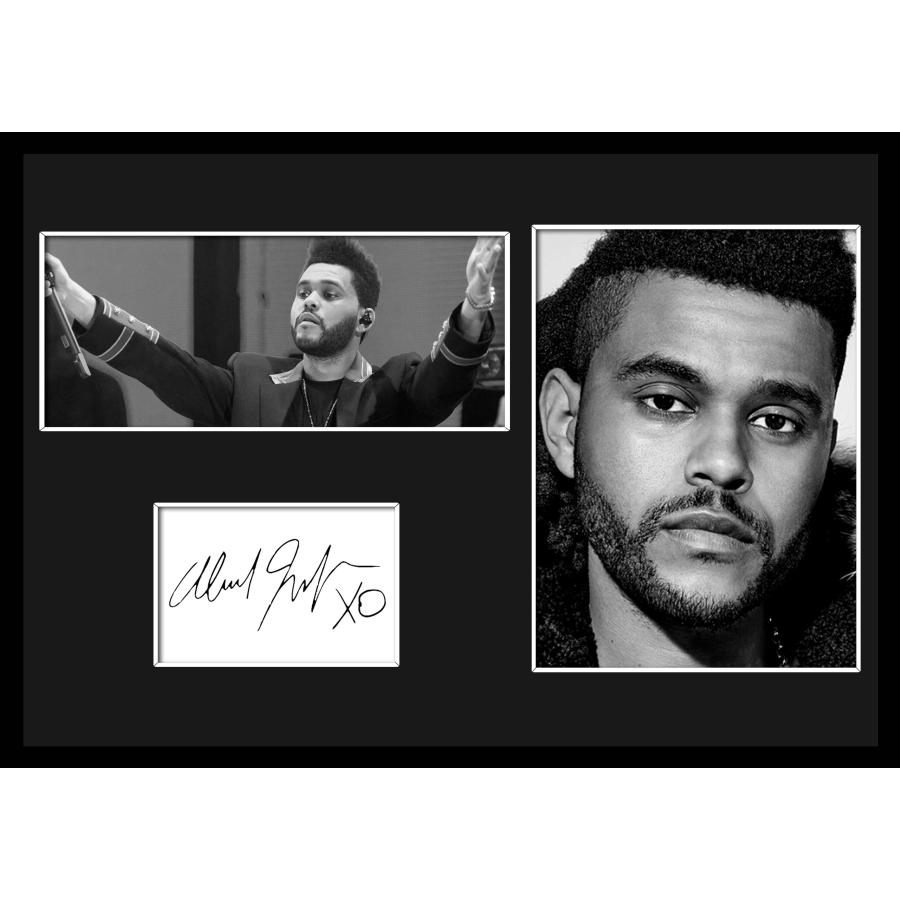 10種類!The Weeknd/ザ・ウィークエンド/サインプリント&証明書付きフレーム/BW/モノクロ/ディスプレイ (8-3W ...