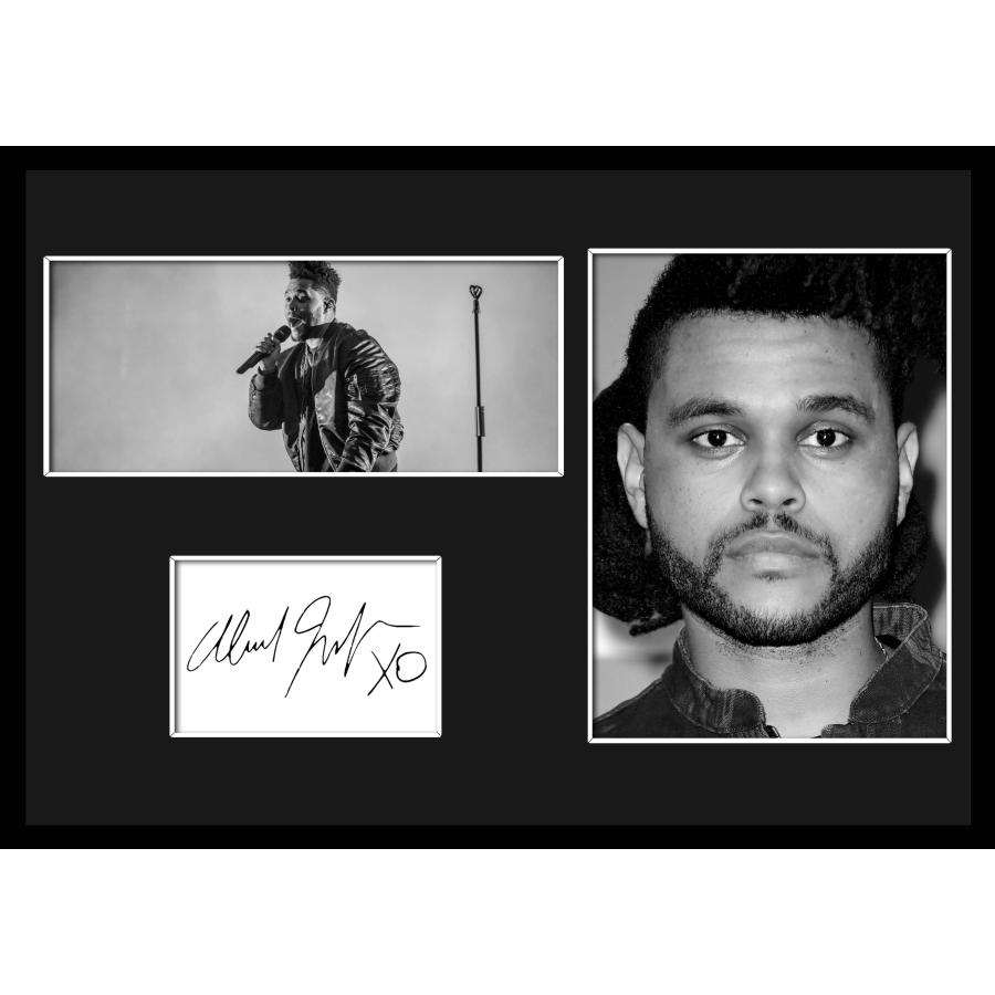 10種類!The Weeknd/ザ・ウィークエンド/サインプリント&証明書付きフレーム/BW/モノクロ/ディスプレイ (9-3W ...