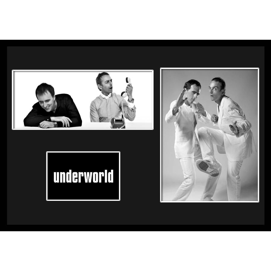 10種類!Underworld/アンダーワールド/ROCK/ロックバンドグループ/証明書付きフレーム/BW/モノクロ/ディスプレイ (1-3W ...