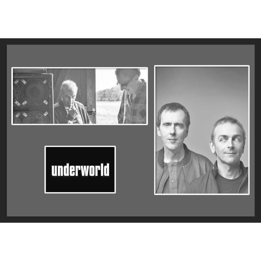 10種類!Underworld/アンダーワールド/ROCK/ロックバンドグループ/証明書付きフレーム/BW/モノクロ/ディスプレイ (7-3W)｜cny1