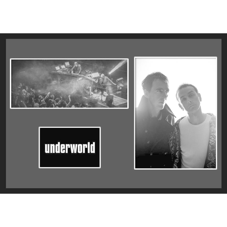 10種類!Underworld/アンダーワールド/ROCK/ロックバンドグループ/証明書付きフレーム/BW/モノクロ/ディスプレイ (10-3W)｜cny1