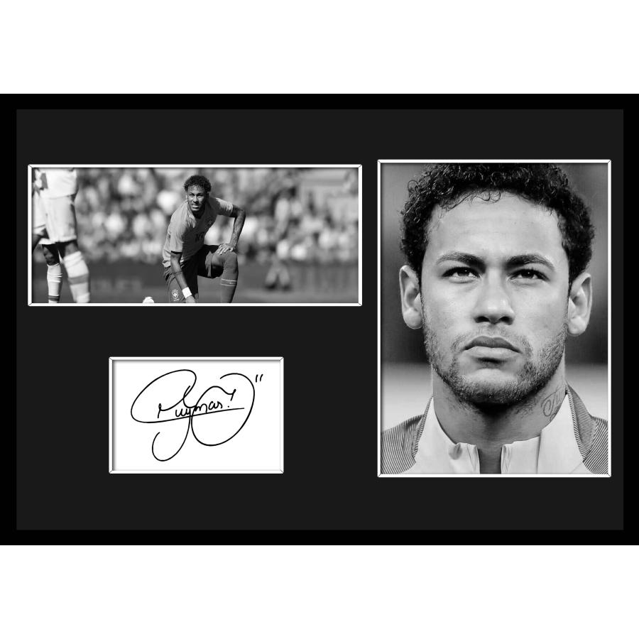 10種類!Neymar/ネイマール/サインプリント&証明書付きフレーム/BW