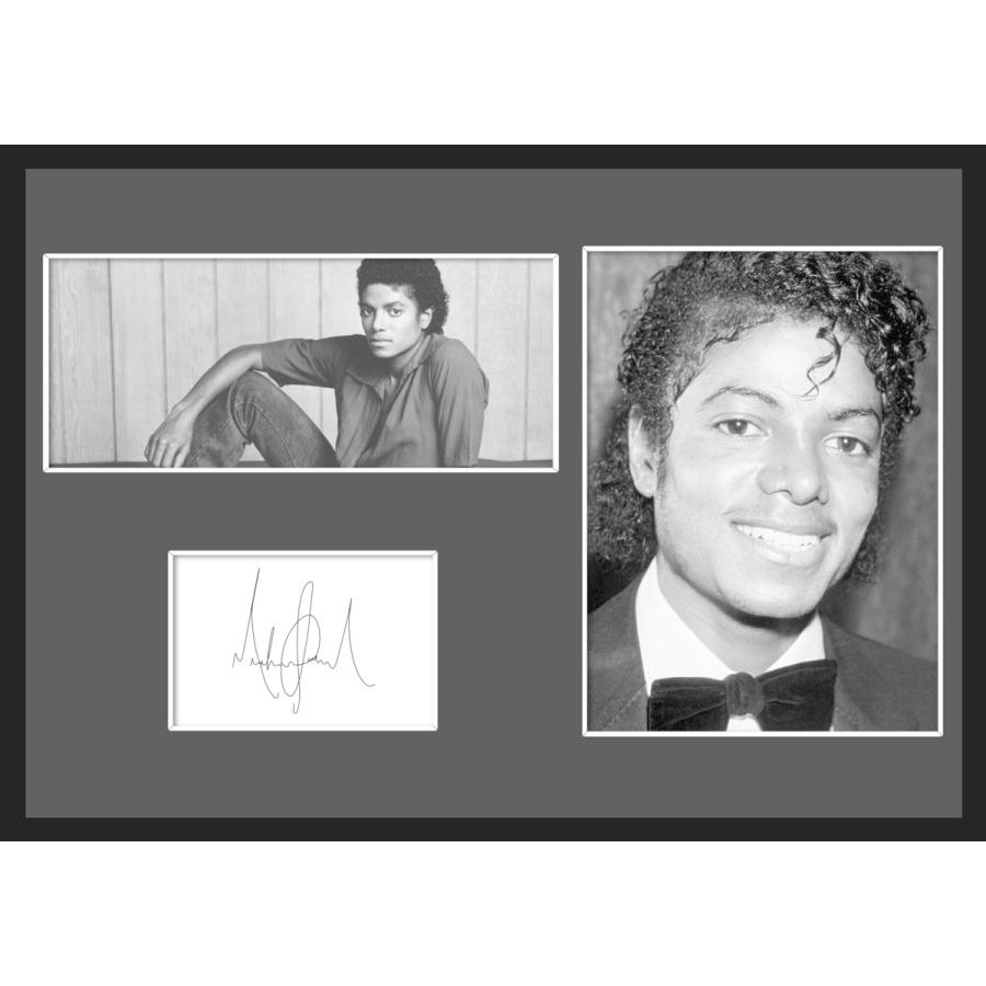 20種類!Michael Jackson/マイケル・ジャクソン/サインプリント&証明書付きフレーム/BW/モノクロ/ディスプレイ  (16-3W)｜cny1