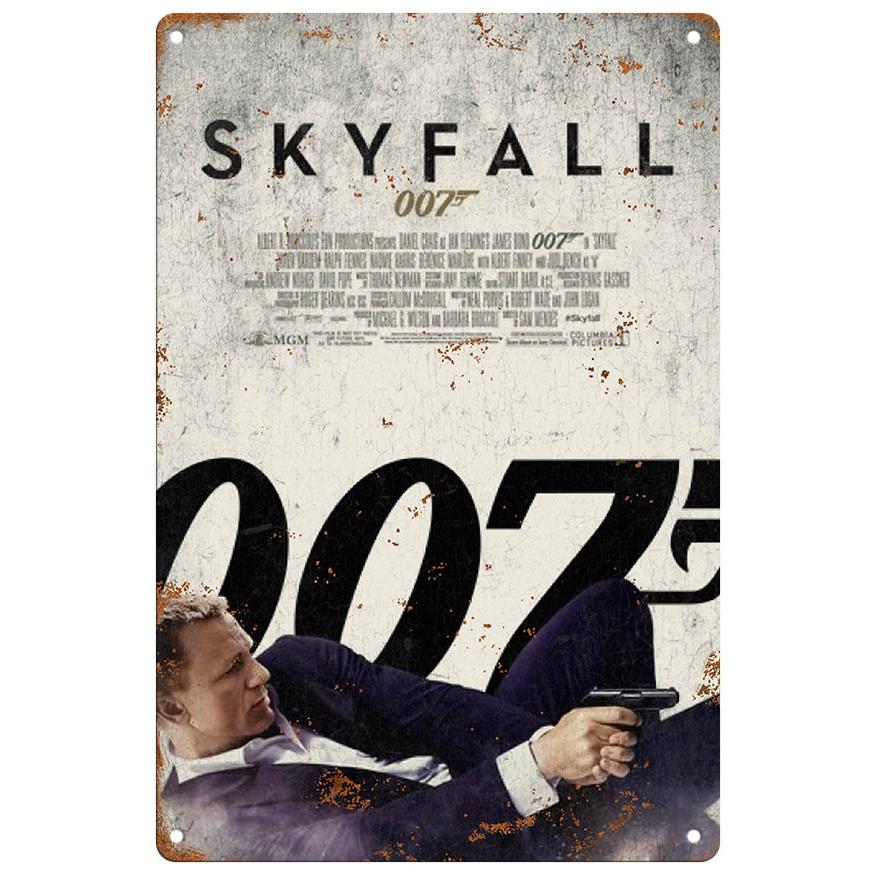 映画ポスター【007/James Bond/ジェームズ・ボンド】インテリア/ブリキ看板/サビ風-11 | 