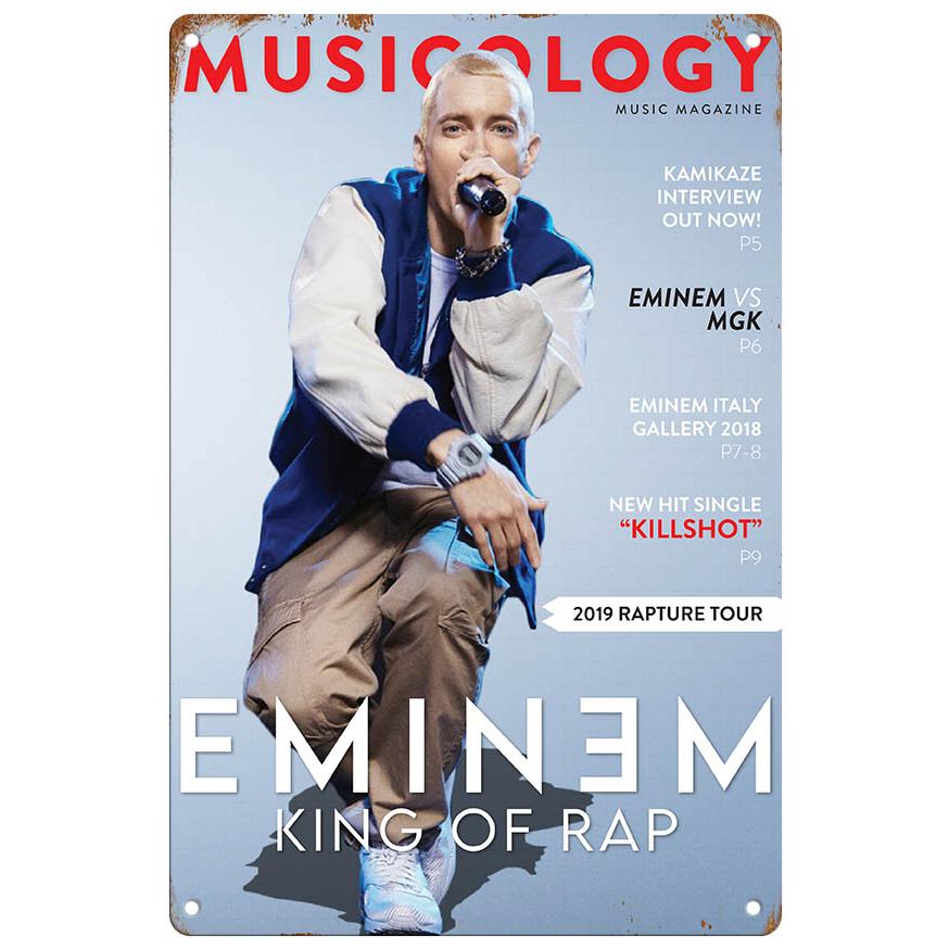 ブリキ看板【Eminem/エミネム】セレブ/ヒップホップ/音楽/ポスター