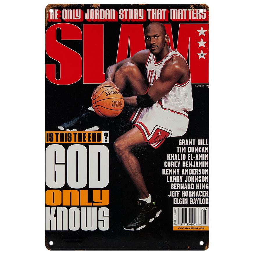 ブリキ看板【Michael Jordan/マイケル・ジョーダン】バスケ/NBA