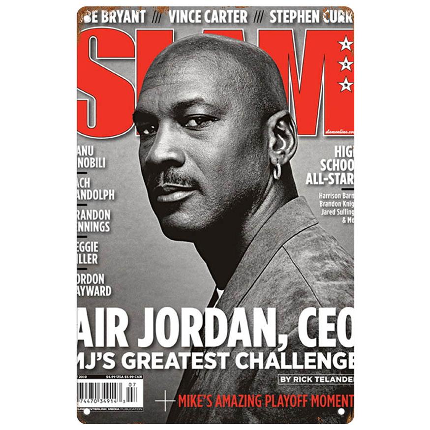 ブリキ看板【Michael Jordan/マイケル・ジョーダン】バスケ/NBA