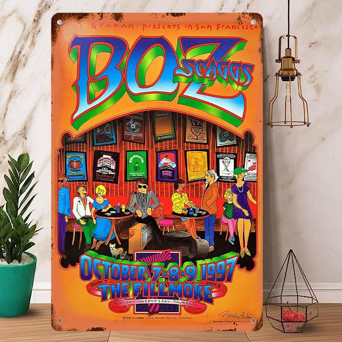 Rock Poster / ロックポスター【 ボズ・スキャッグス / Boz Scaggs 】メタル ポスター / ブリキ看板