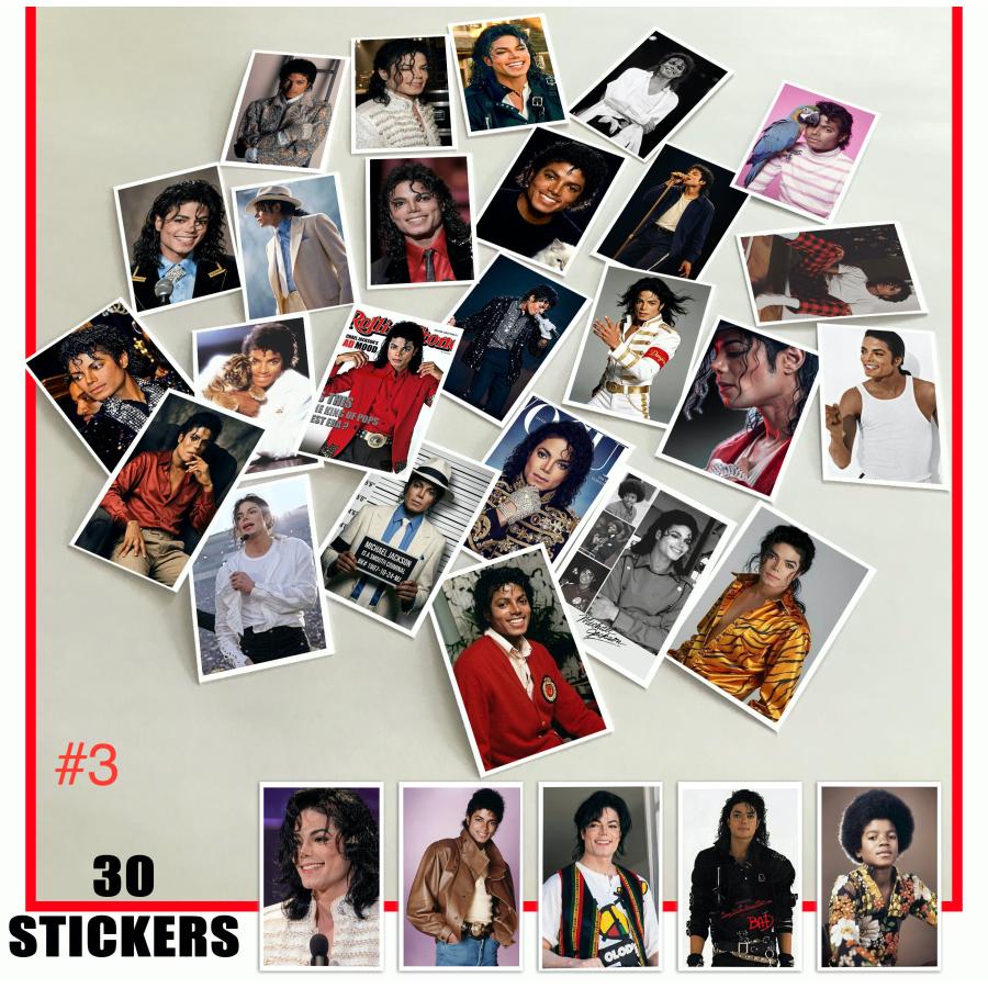 4種 マイケル・ジャクソン Michael Jackson ステッカー 30個セット