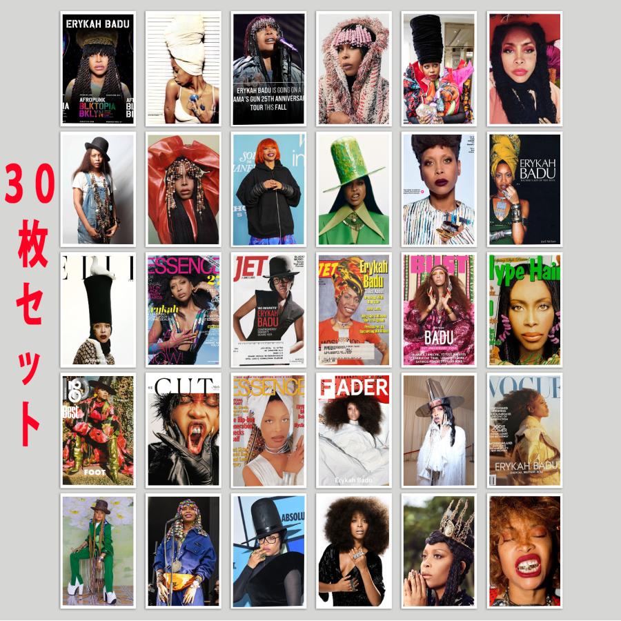 Erykah Badu ‎ Baduizm 新品シールド ハイプステッカー エリカ・バドゥ Erykah Badu ステッカー 30個セット シール ミニ