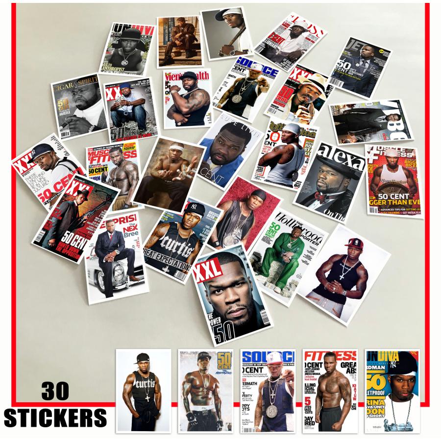50セント 50 Cent 30個セット シール ミニポスター ドールハウス