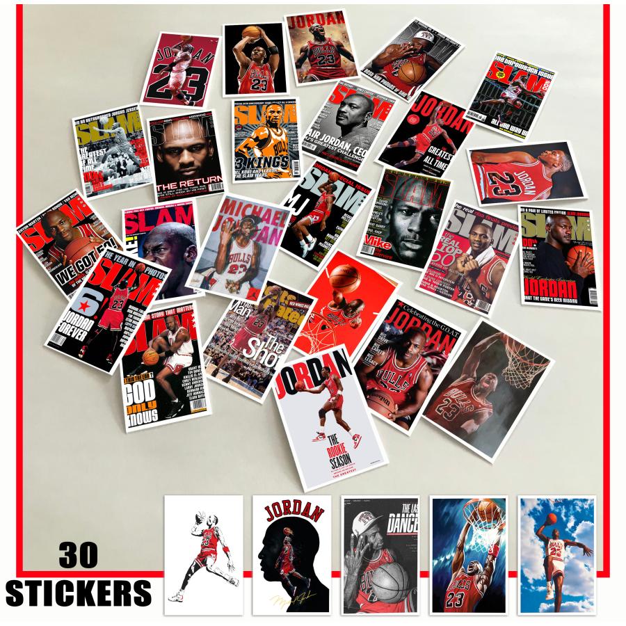 マイケル・ジョーダン Michael Jordan ステッカー 30個セット シール