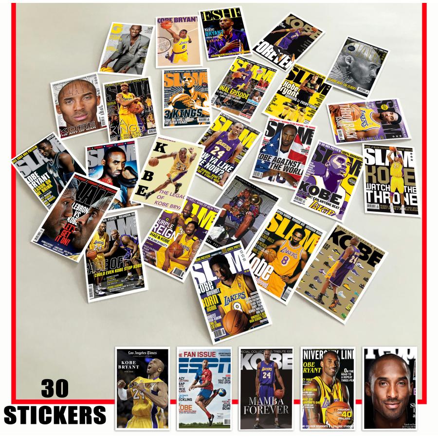 コービー・ブライアント Kobe Bryant ステッカー 30個セット シール