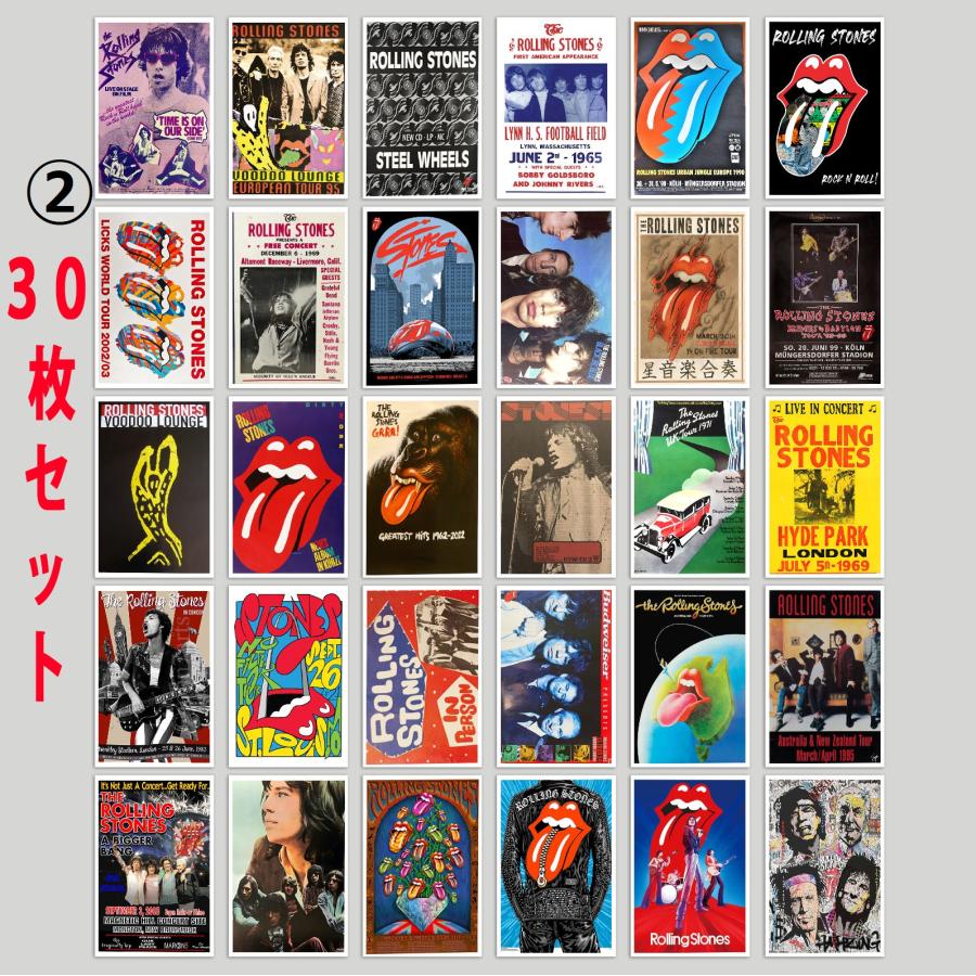 ローリングストーンズ① 30枚 ザ・ローリング・ストーンズ The Rolling Stones ステッカー 30個