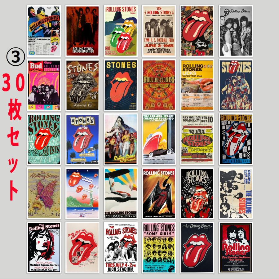 ザ・ローリング・ストーンズ The Rolling Stones ステッカー 30個