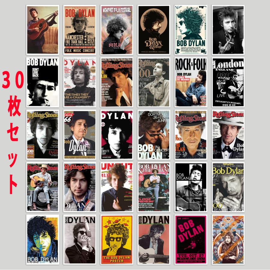 ボブ・ディラン Bob Dylan プログレ ステッカー 30個セット シール