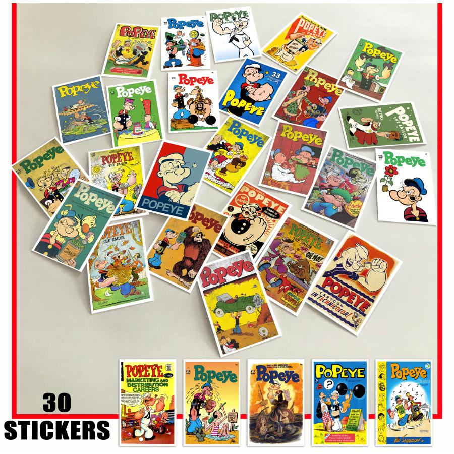 ポパイ POPEYE the Sailor ヴィンテージ ステッカー 30個セット シール