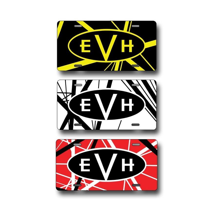 3枚セット【Edward Van Halen/エドワード・ヴァン・ヘイレン】ロック/エディ/ギター/ティンサイン/ナンバープレート/ライセンスプレート-1｜cny1