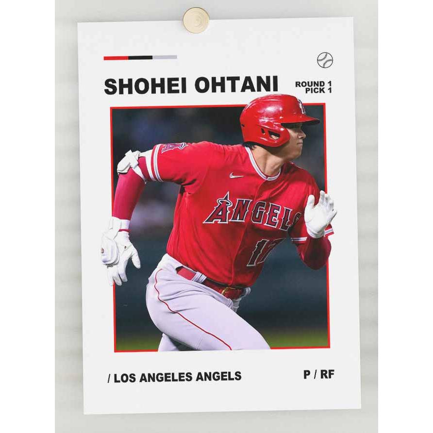 ポストカード【 MLB ロサンゼルス・エンゼルス 大谷翔平 】はがき ミニ