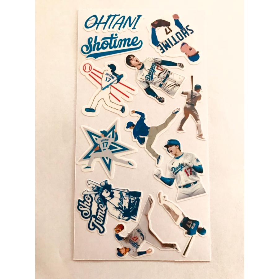 10枚 ステッカー ロサンゼルス・ドジャース【 大谷翔平 】プロ野球選手