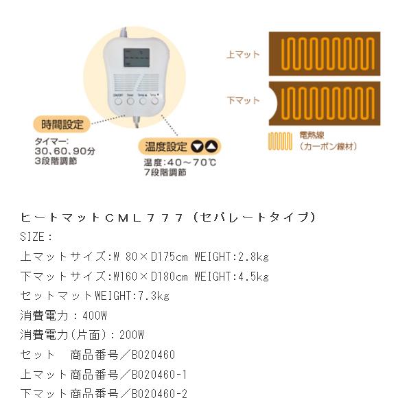高評価なギフトCML ヒートマット CML777 ヒートマット (セパレート
