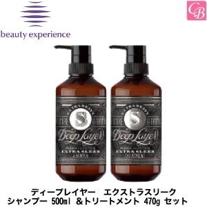 ビューティーエクスペリエンス ディープレイヤー エクストラスリーク ExS シャンプー 500ml ＆ トリートメント 470g セット｜co-beauty