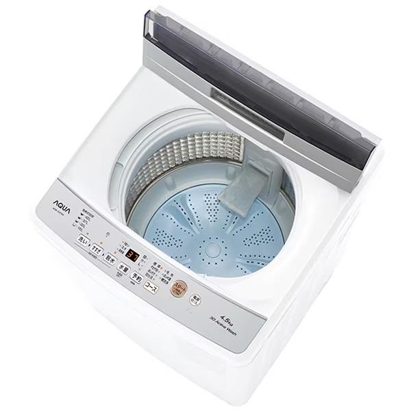 全国設置無料 アクア 洗濯機 AQW-S4P | AQW-S4PW 全自動洗濯機