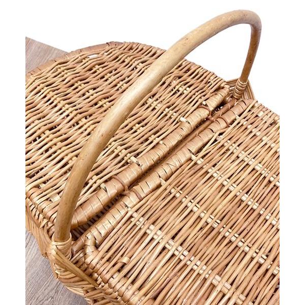 かご バスケット フタ付 Lサイズ | かごバスケット カゴ フタ付バスケット 蓋付 ピクニック 収納かご 収納バスケット 収納 北欧風 小物入れ お_6