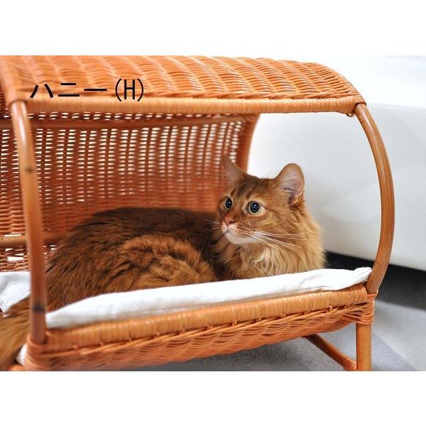 ラタントンネルベッド | オールハンドメイド 天然素材ベッド キャット 