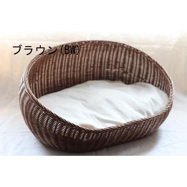 ラタンオーバルベッド | オールハンドメイド 天然素材ベッド キャットベッド キャット キャットハウス 籐 トウ ラタン ベッド ネコ 小型犬 クッシ_4
