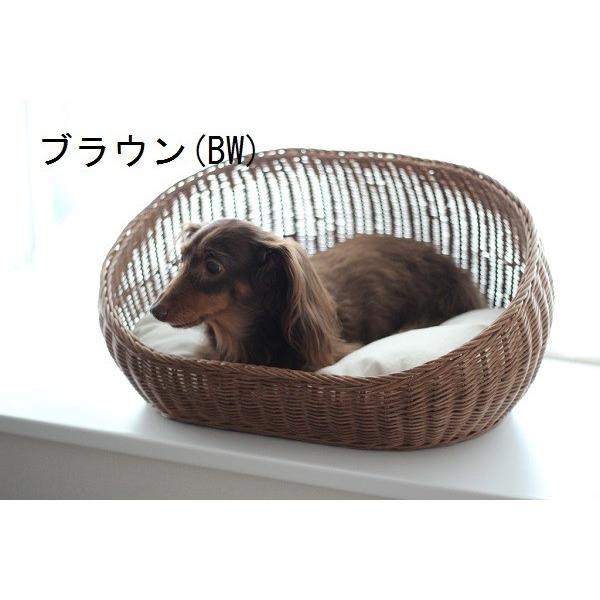 ラタンオーバルベッド | オールハンドメイド 天然素材ベッド キャットベッド キャット キャットハウス 籐 トウ ラタン ベッド ネコ 小型犬 クッシ_5