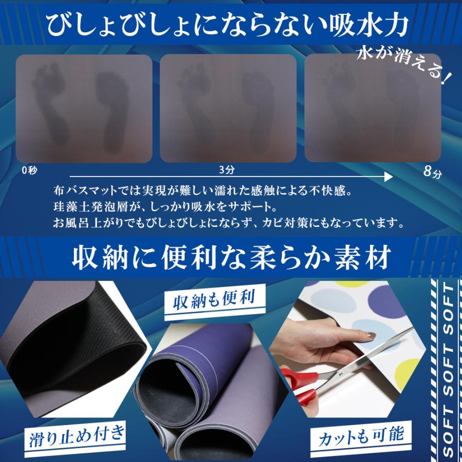 Co-Goods 珪藻土 バスマット ソフト(特許取得) (4層式X超吸水X洗える