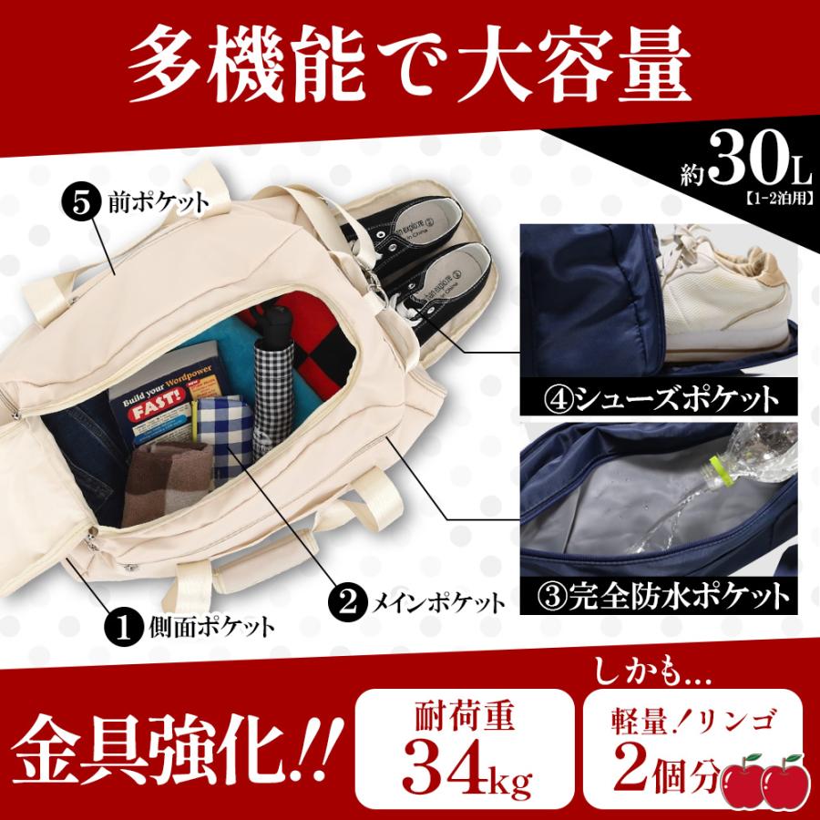 comfox（コムフォックス） ボストンバッグ 5WAY リュック 大容量 軽量