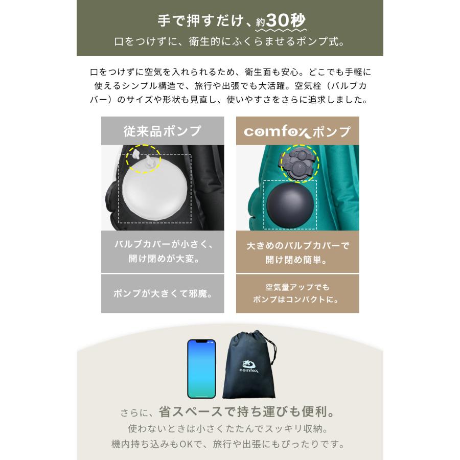 comfox（コムフォックス） 腰 クッション 携帯腰用 エアークッション