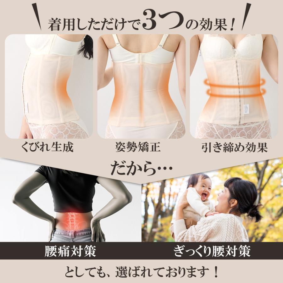 CxO ＼お得な3枚セット／ (はみ肉ともおさらば) コルセット ウエスト