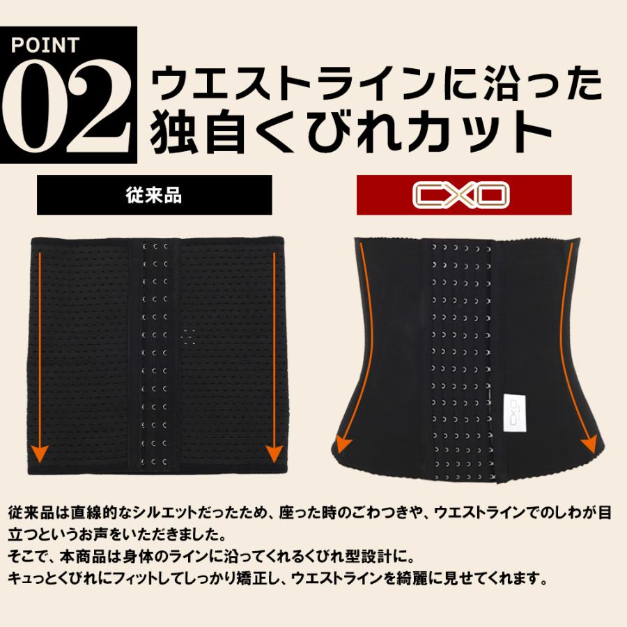 ウエストニッパー CxO ＼お得な3枚セット／ (はみ肉ともおさらば) コルセット ウエスト