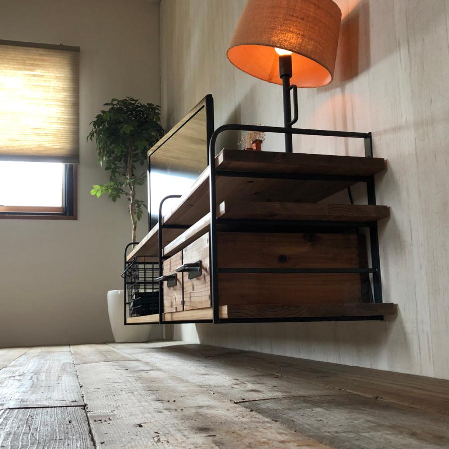 全6サイズ アイアン 棚受け 金具 ラック DIY スクエア ブラケット(吊り