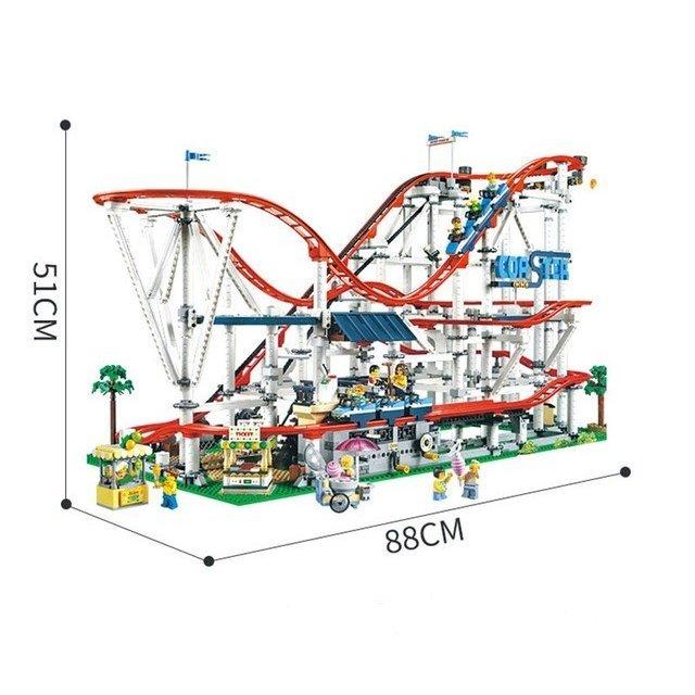 レゴ 互換品 オート ローラーコースター モーター無 ジェットコースター クリエイター 10261 クリスマス プレゼント 