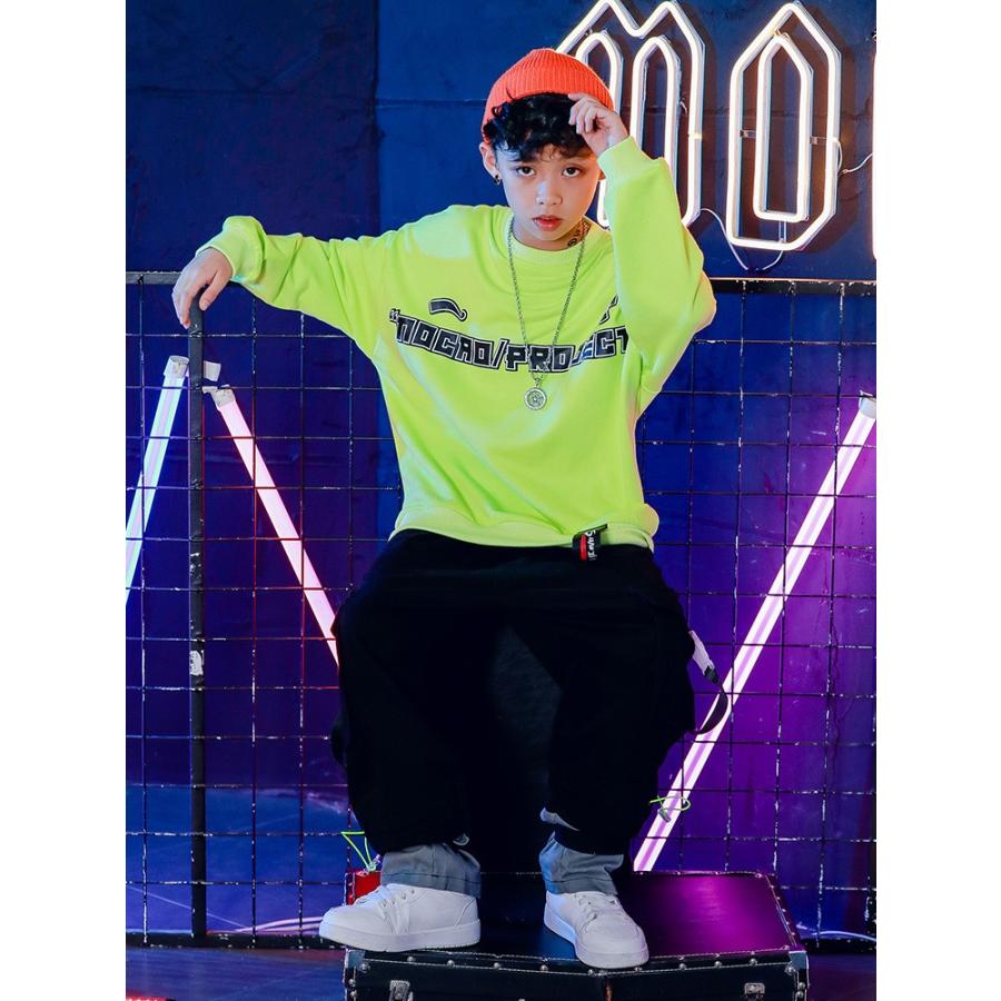 男の子 キッズ ダンス衣装 ヒップホップ セットアップ 子供 ダンスパンツ ダンストップス おしゃれ Hiphop 長袖 演出服 ジャズダンス 女の子 ステージ衣装 超特価sale開催
