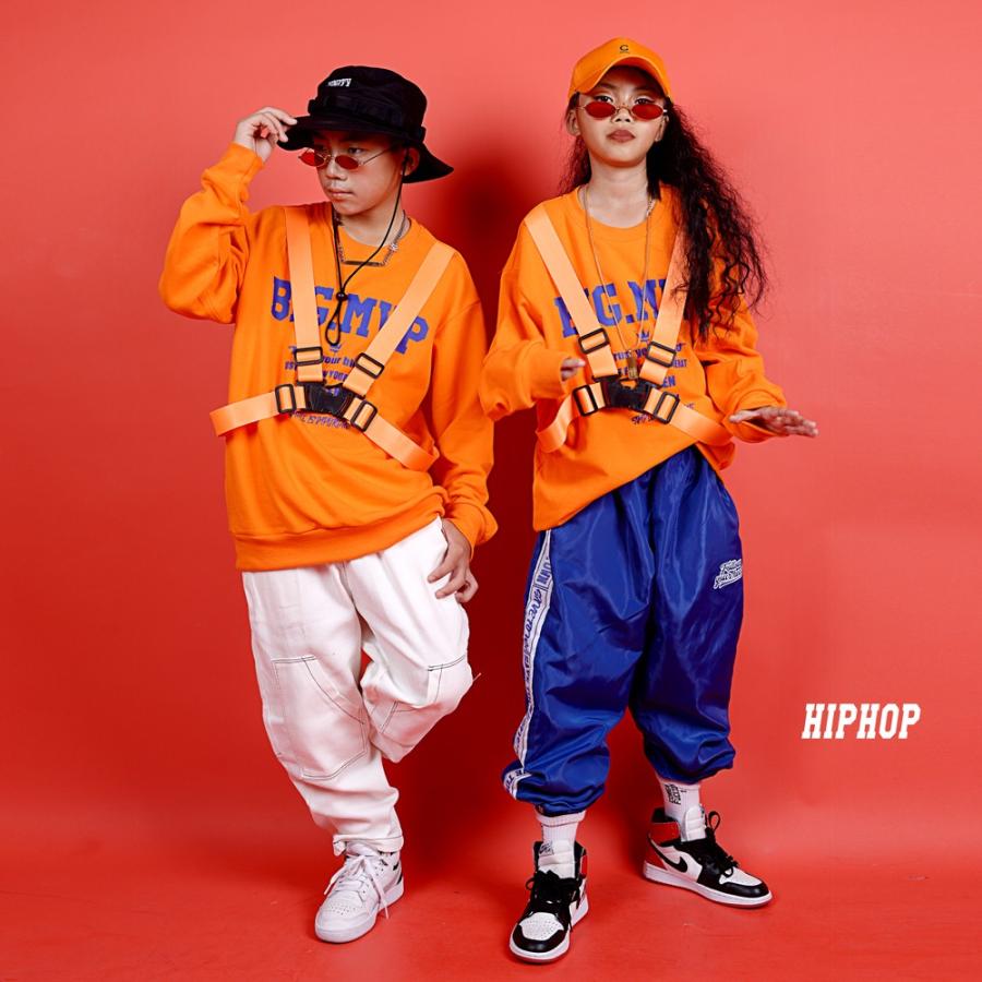 新作 オレンジ 長袖 Tシャツ サルエルパンツ ヒップホップダンス衣装 Hiphop 原宿系ダンス衣装 キッズダンス ヒップホップ ダンス 上下 女の子 デニムズボン 19xwt102 コーティーヤ 通販 Yahoo ショッピング