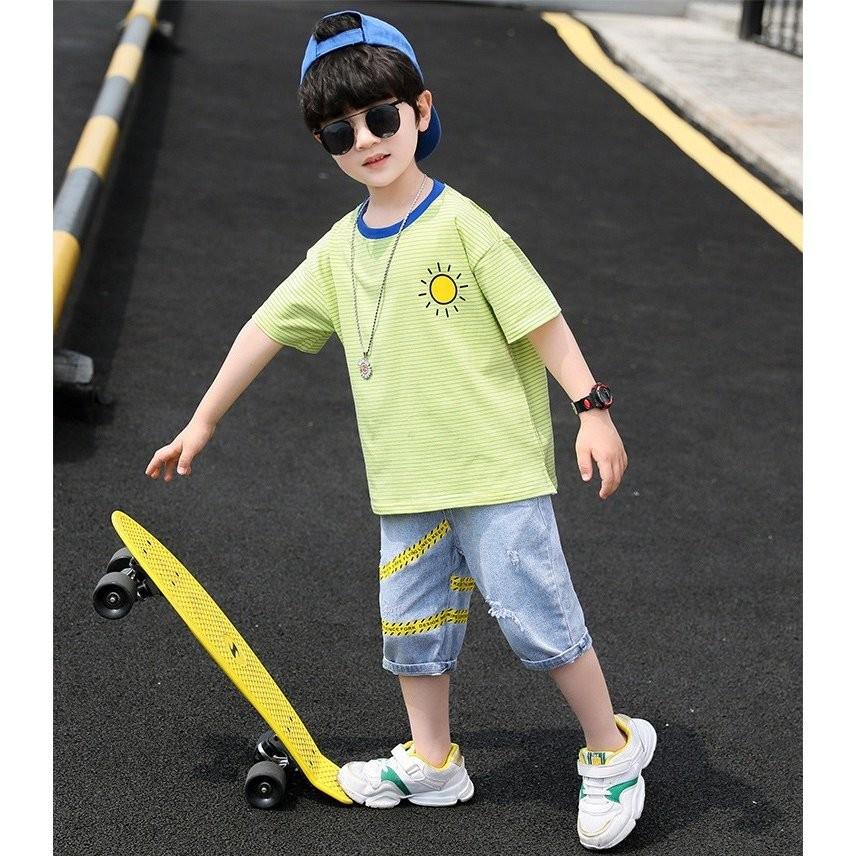 子供服 セットアップ キッズ 男の子 夏 上下セット Tシャツ 半袖 デニムパンツ 半ズボン スポーツウェア ジャージ キッズ おしゃれ 可愛い カジュアル 新品 150 et52 コーティーヤ 通販 Yahoo ショッピング